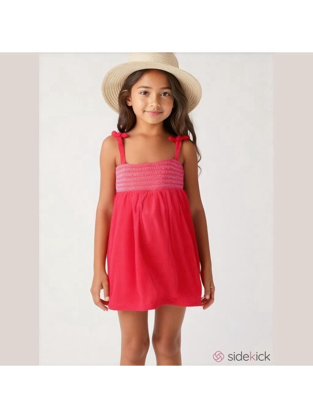 Cat & Jack Red Sundress with UPF 50+ Size L